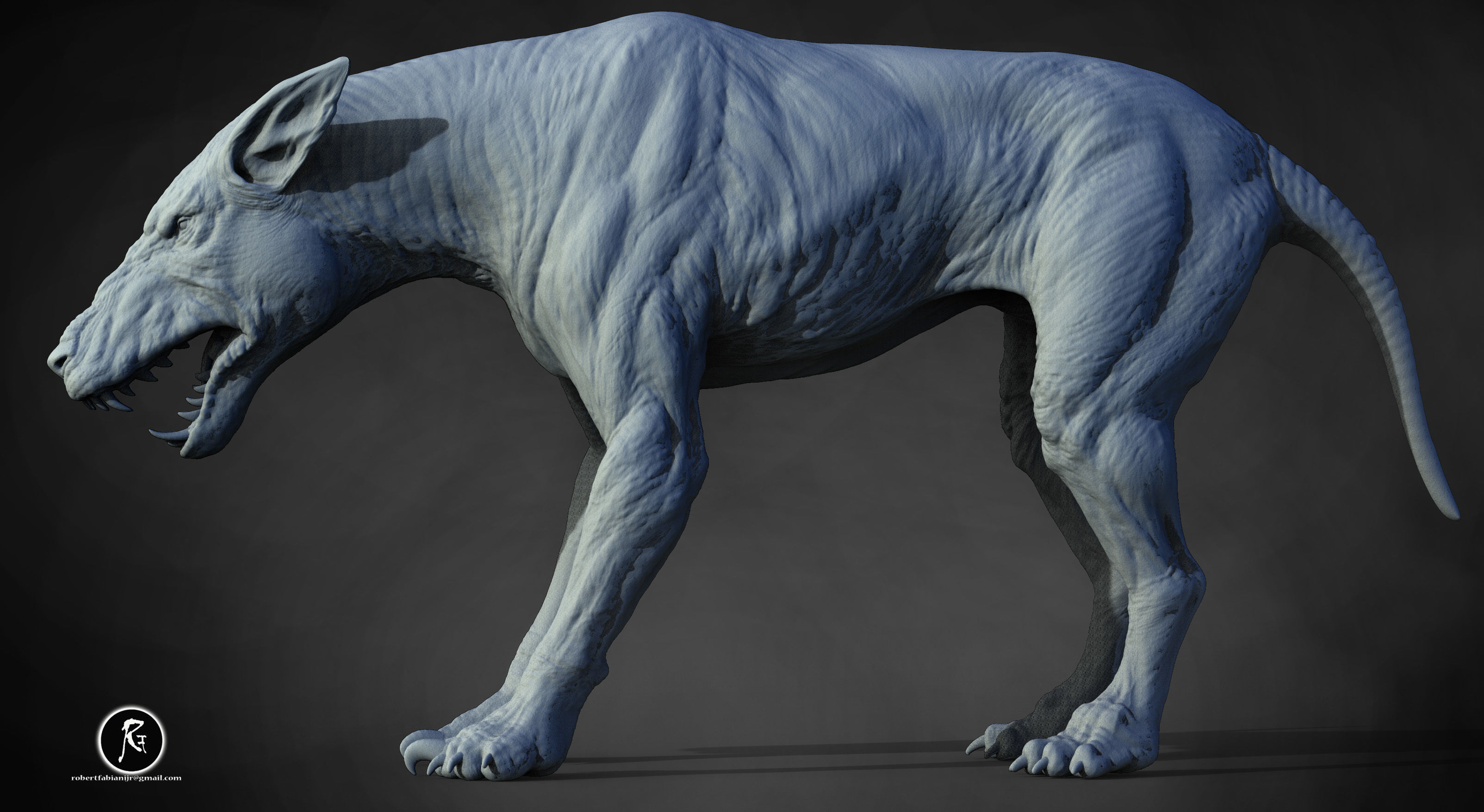Hellhound Black Shuck  3D print model_2