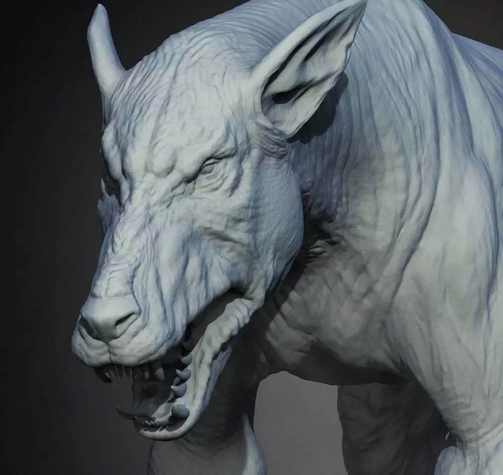 Hellhound Black Shuck  3D print model_0