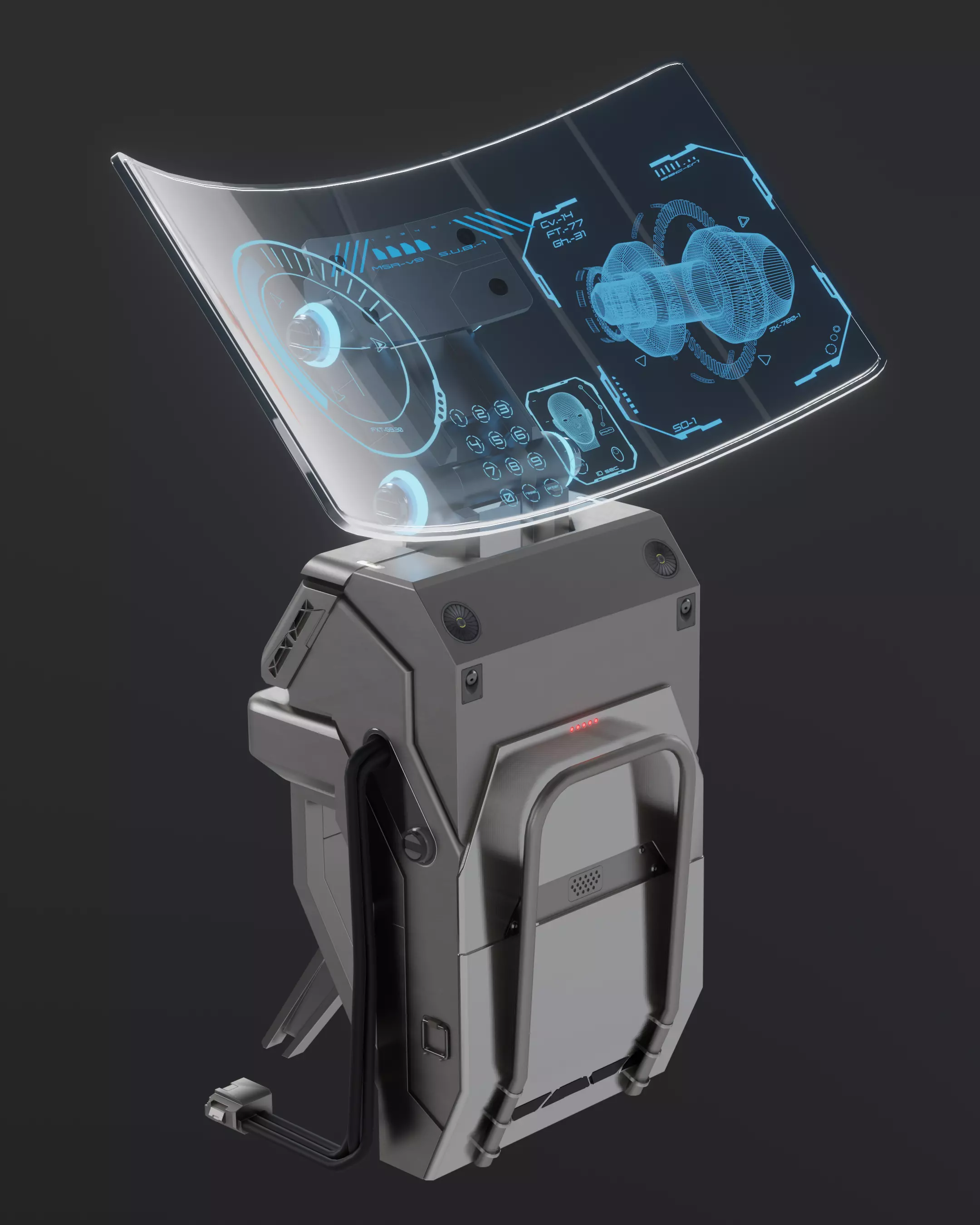 FREE SCI-FI Terminal Free 3D model