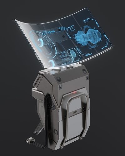 FREE SCI-FI Terminal Free 3D model