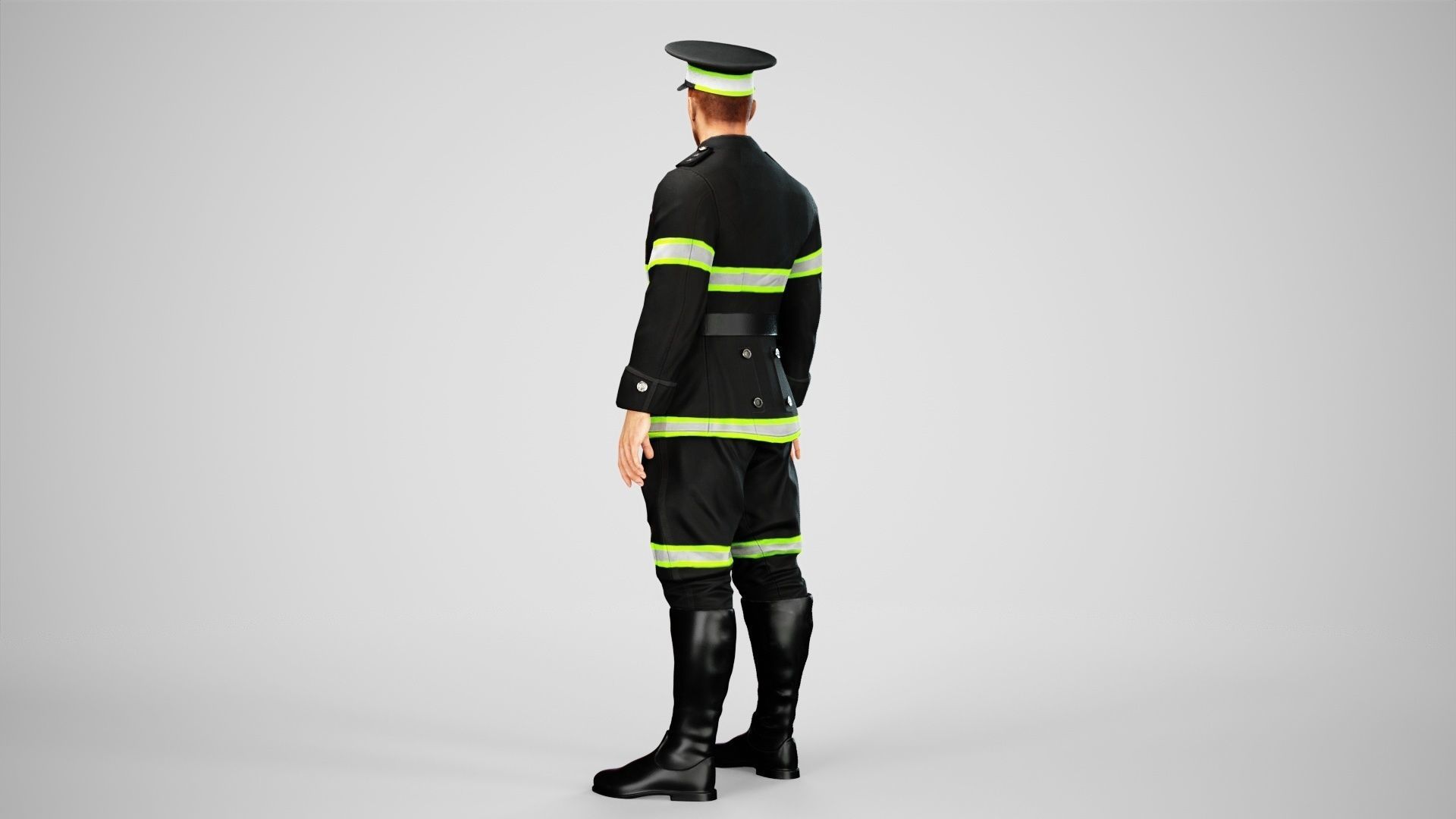 Police Low-poly 3D model_20