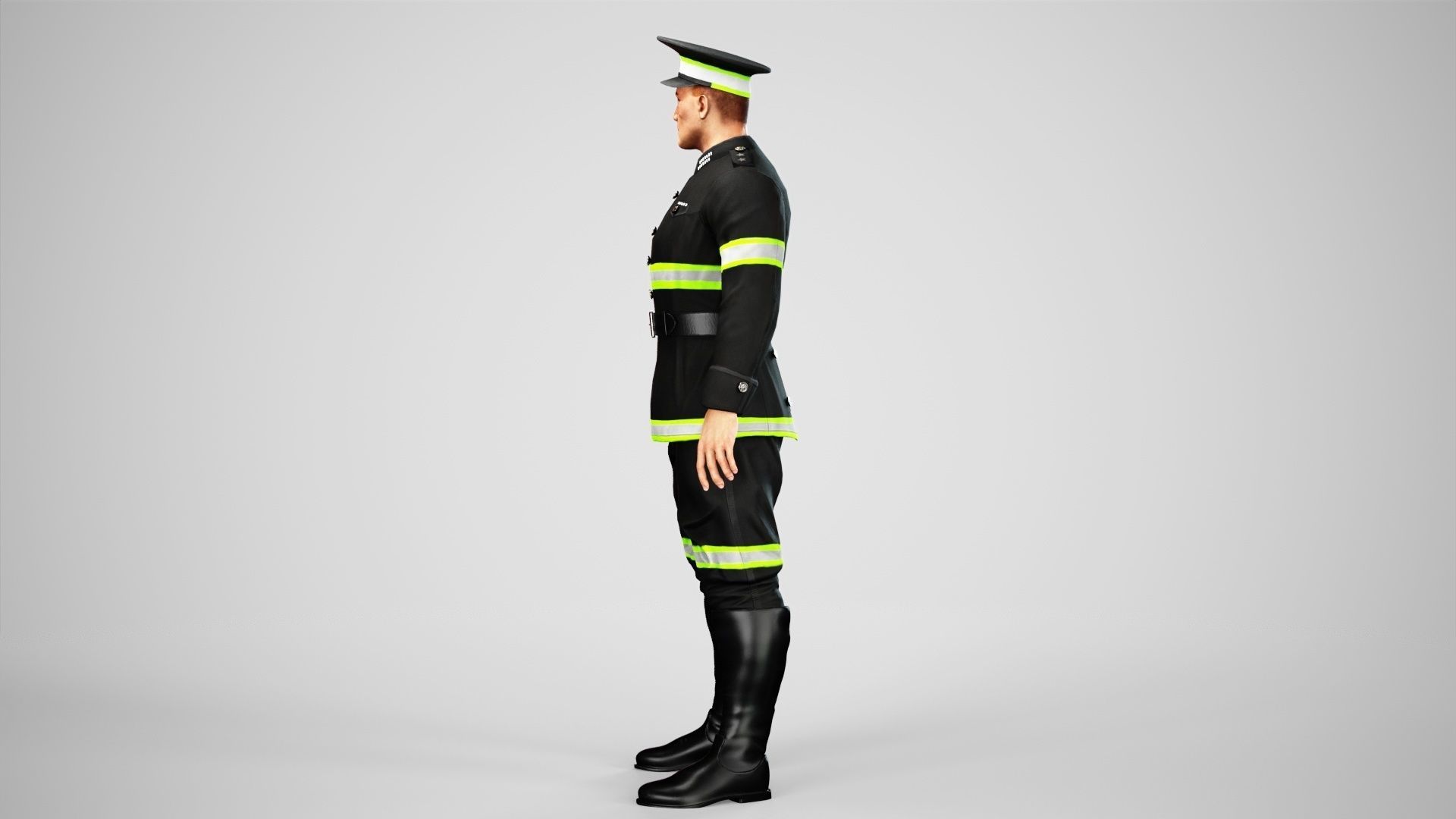 Police Low-poly 3D model_22