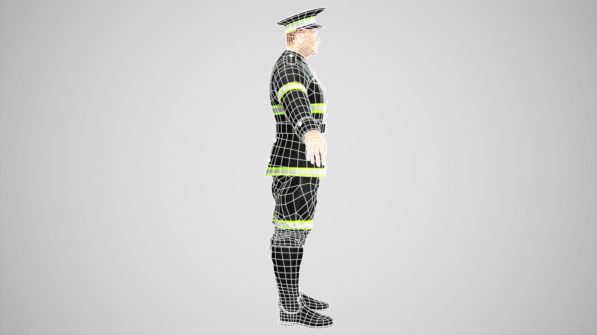 Police Low-poly 3D model_47