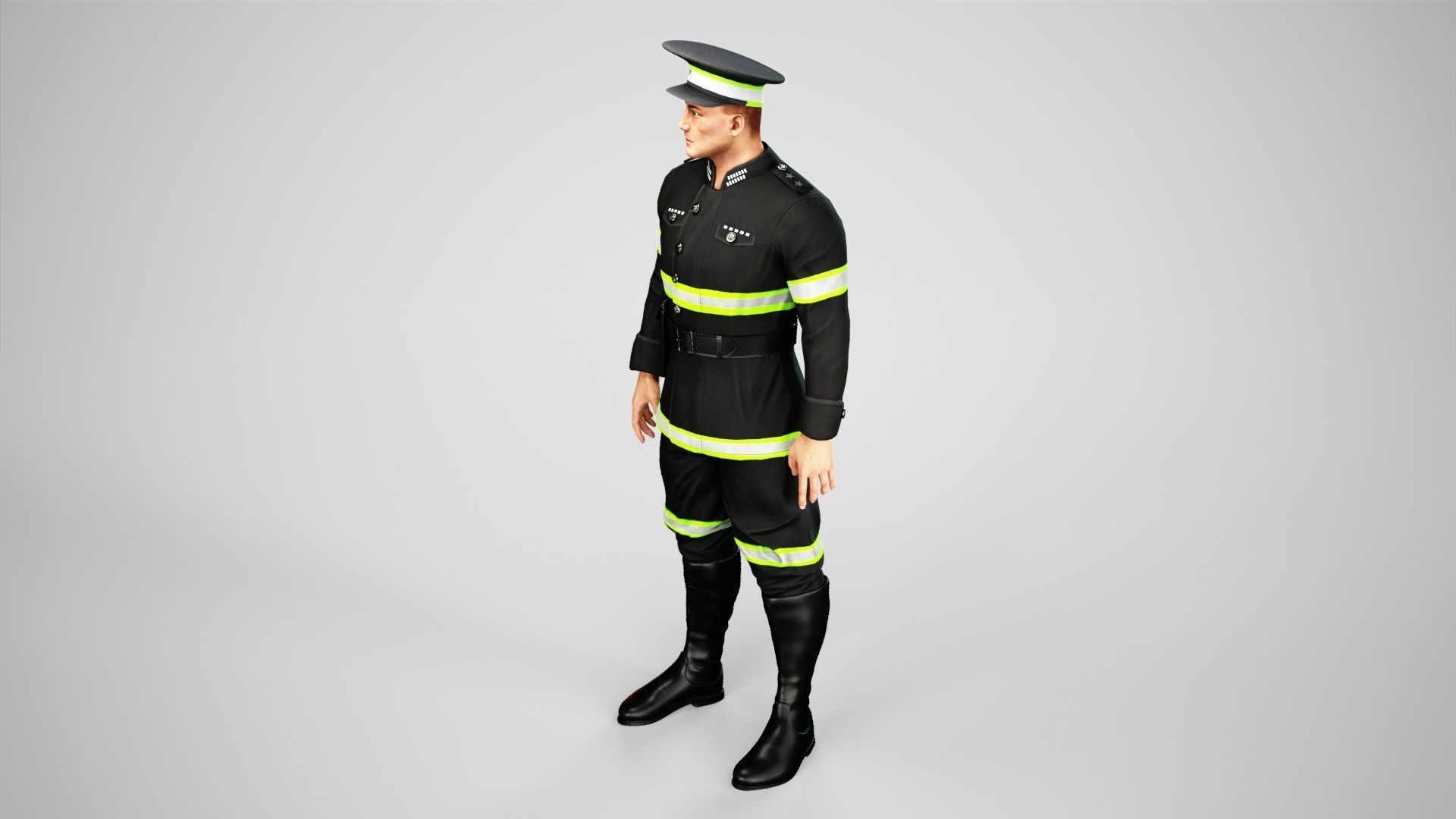 Police Low-poly 3D model_42