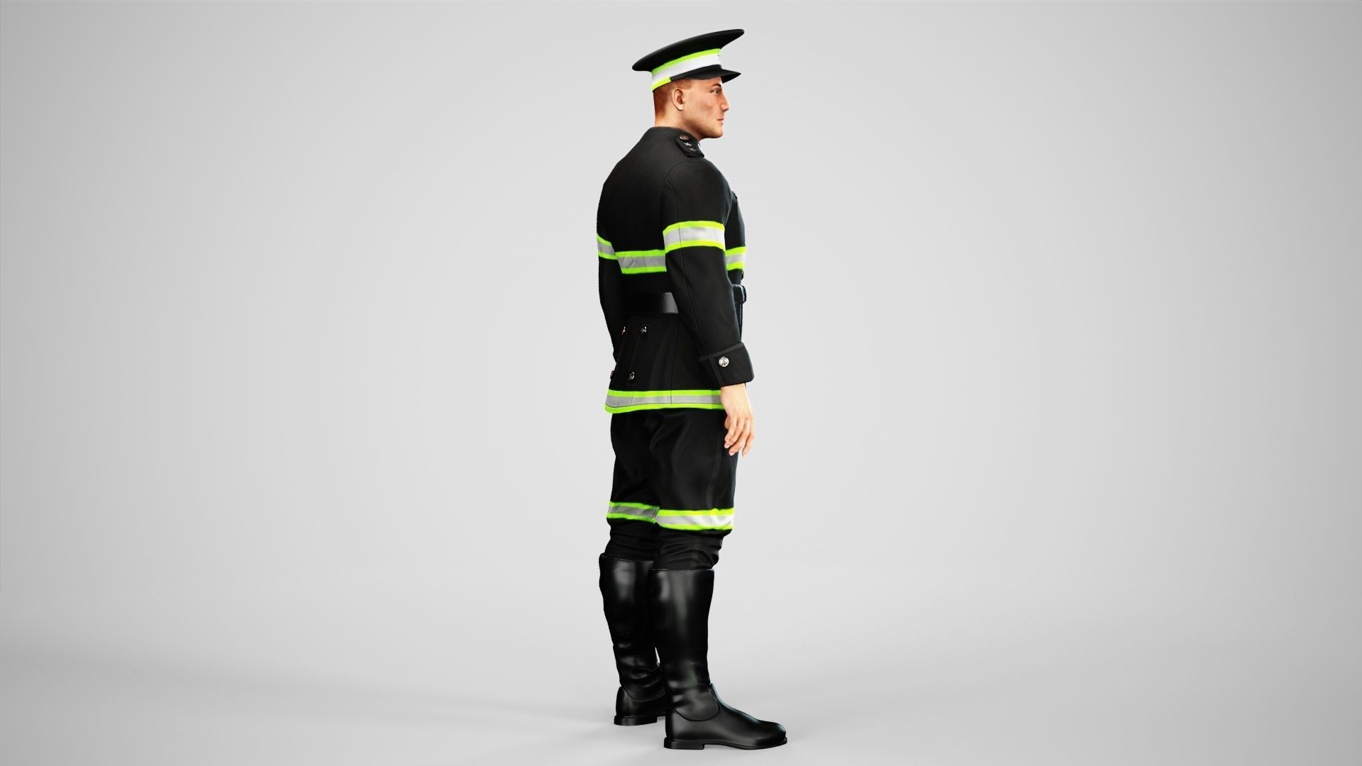 Police Low-poly 3D model_14