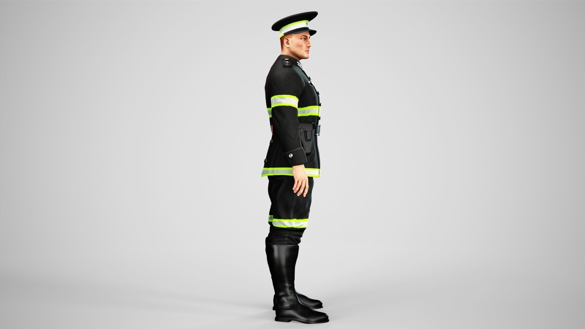 Police Low-poly 3D model_13