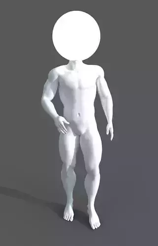 Single man Outdoor lamp 3d model