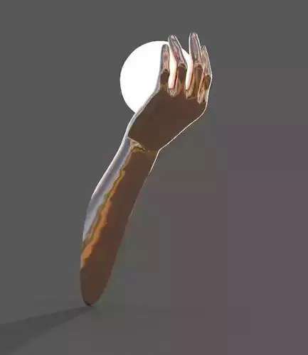 Outdoor wall hand Lamp 3d model