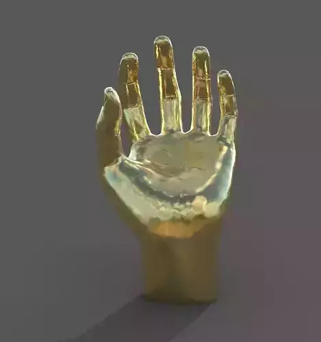 Golden Hand 3d model