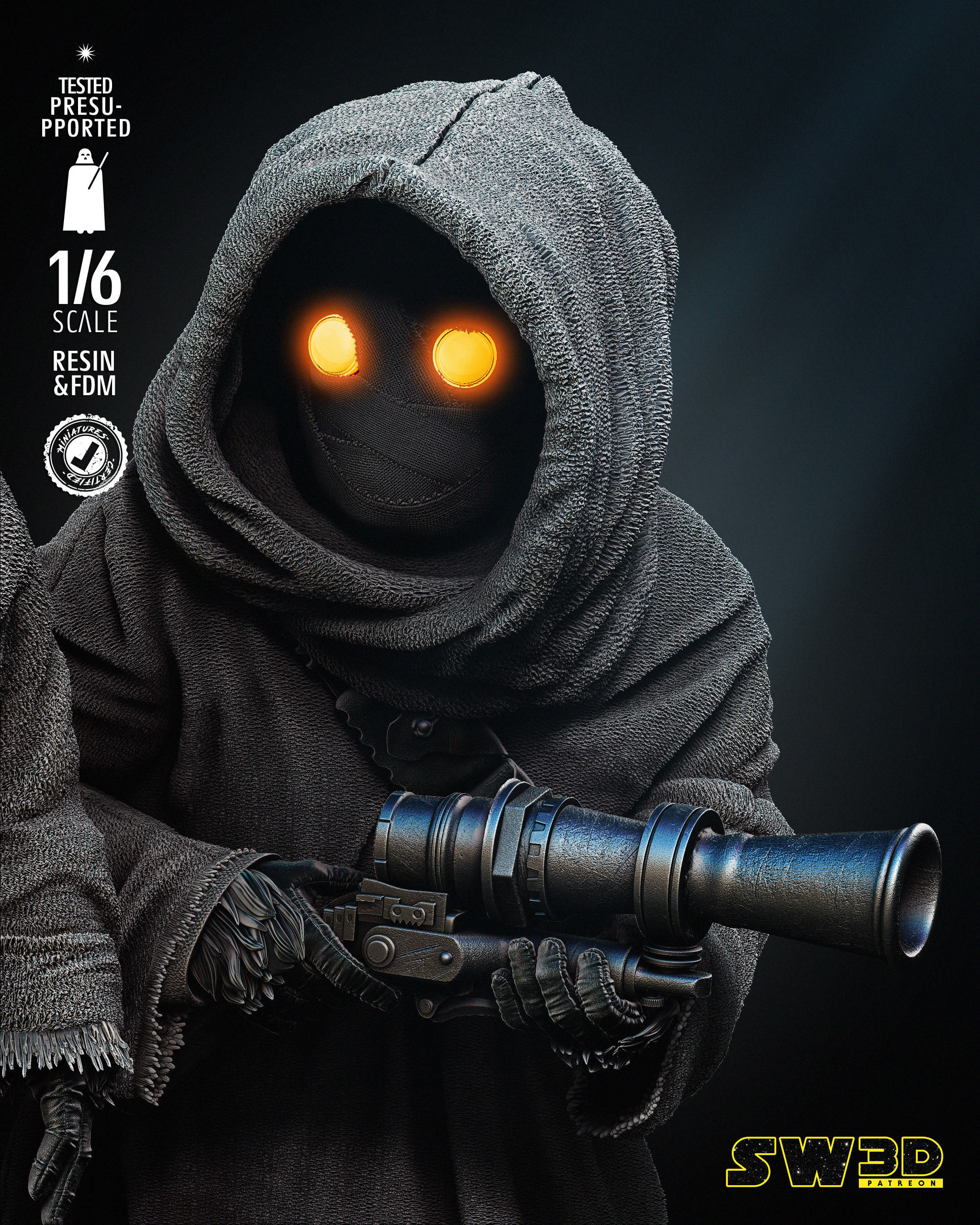 STAR WARS Jawas Sculpture 3D print model_15