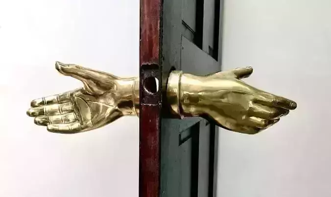 Human Hand Nob Door