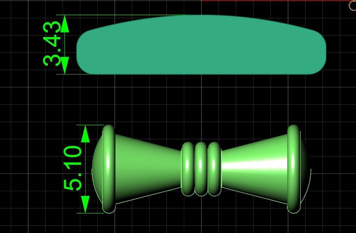 Men Cufflinks 1305 3D print model_9