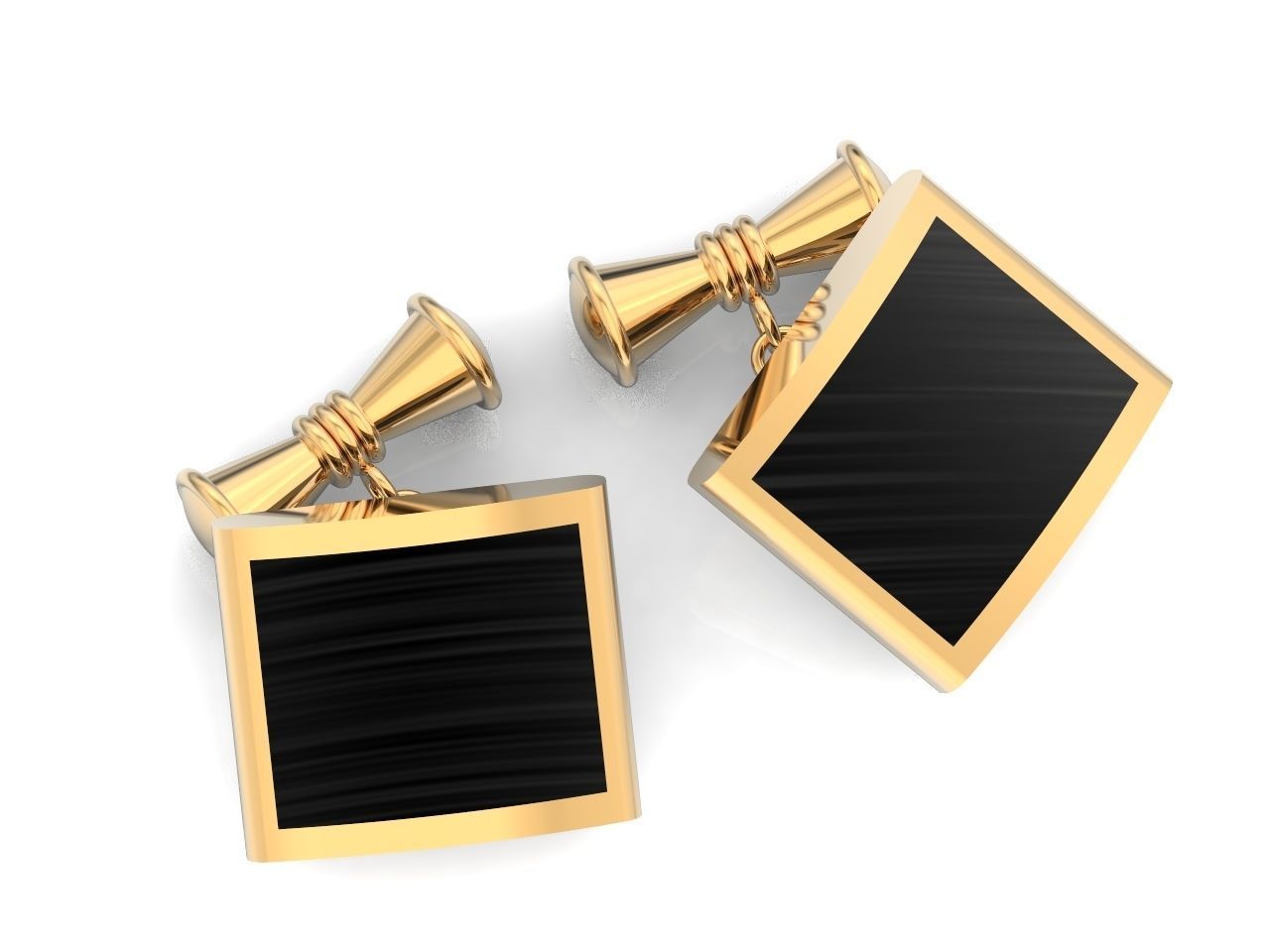 Men Cufflinks 1305 3D print model_40