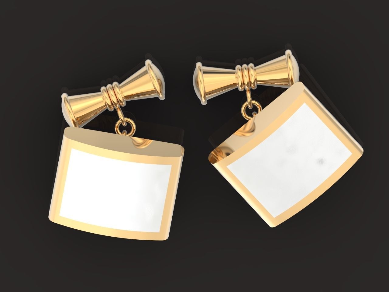 Men Cufflinks 1305 3D print model_30