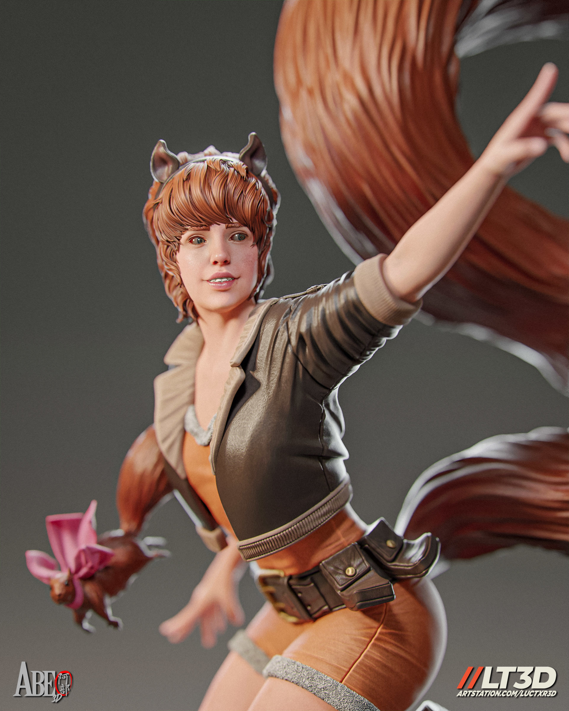 Squirrel Girl 3D print model_4