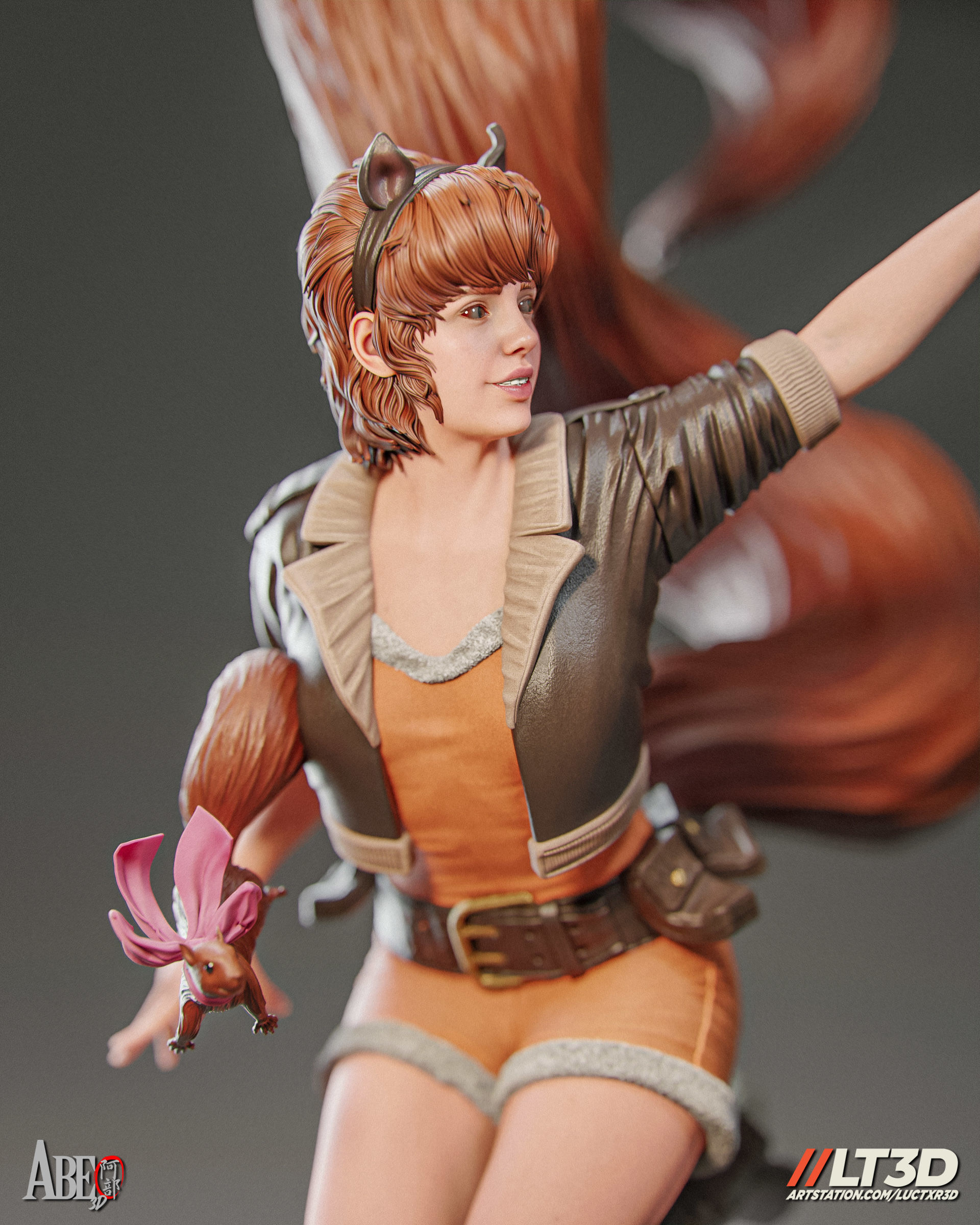 Squirrel Girl 3D print model_6
