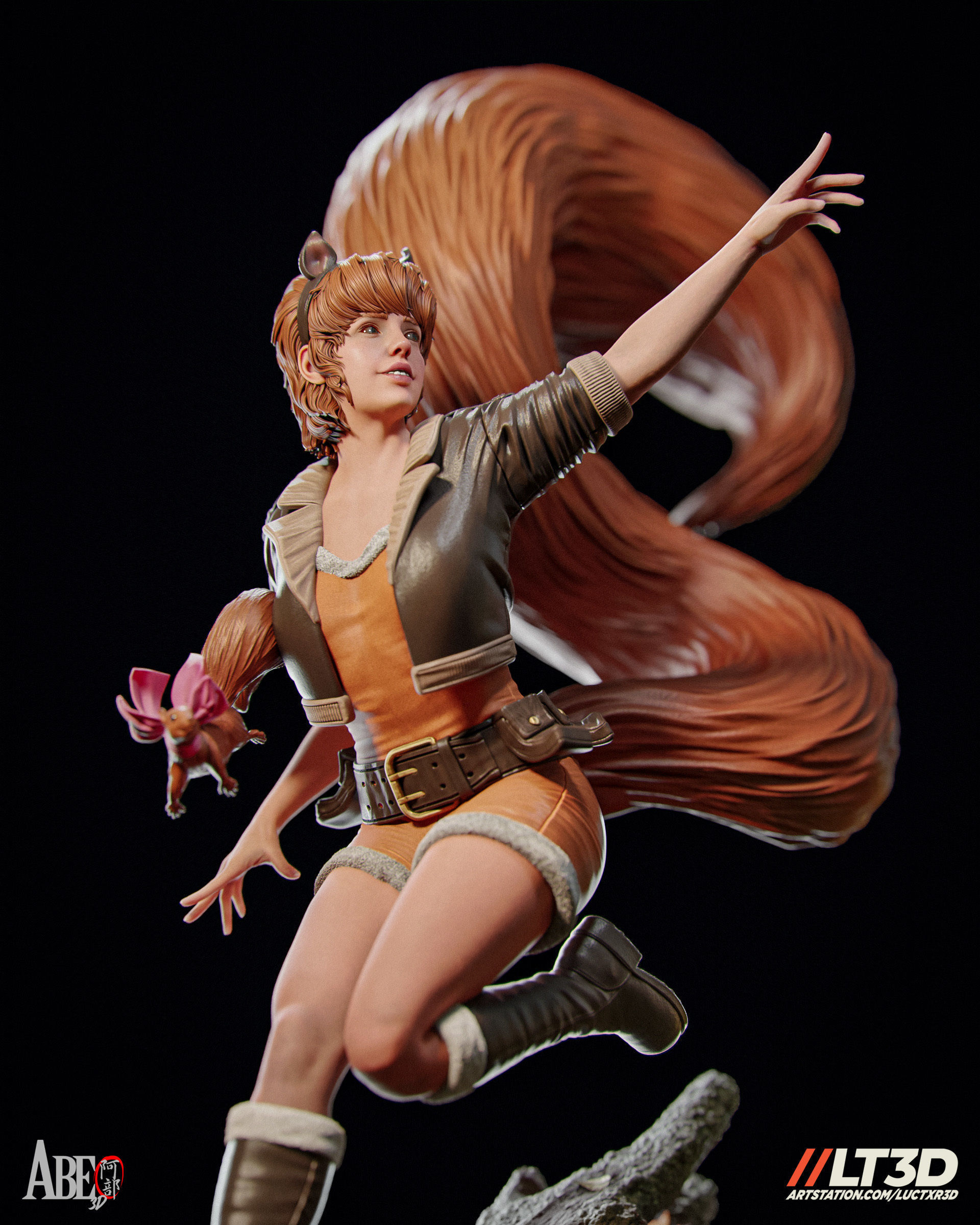 Squirrel Girl 3D print model_7