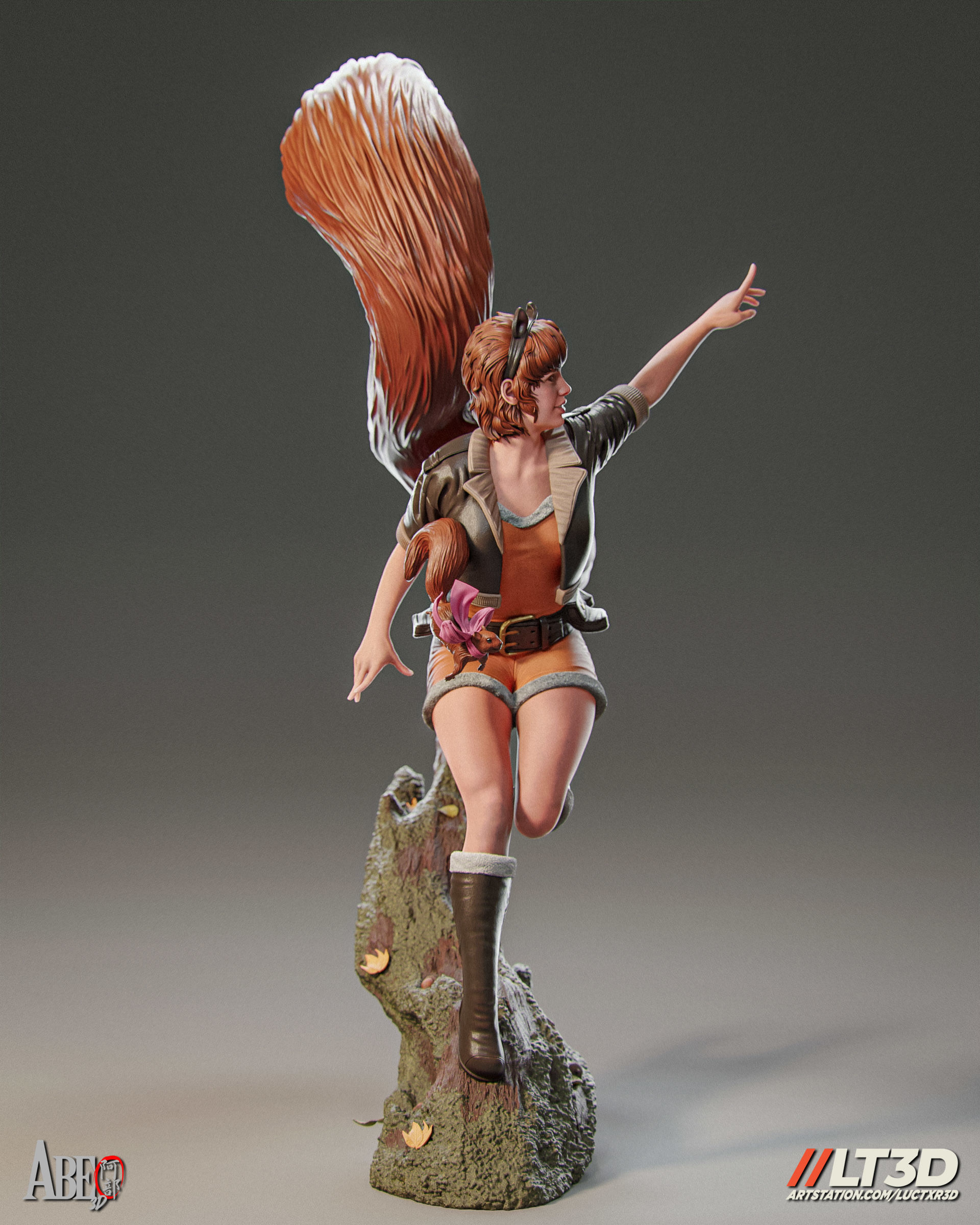 Squirrel Girl 3D print model_1