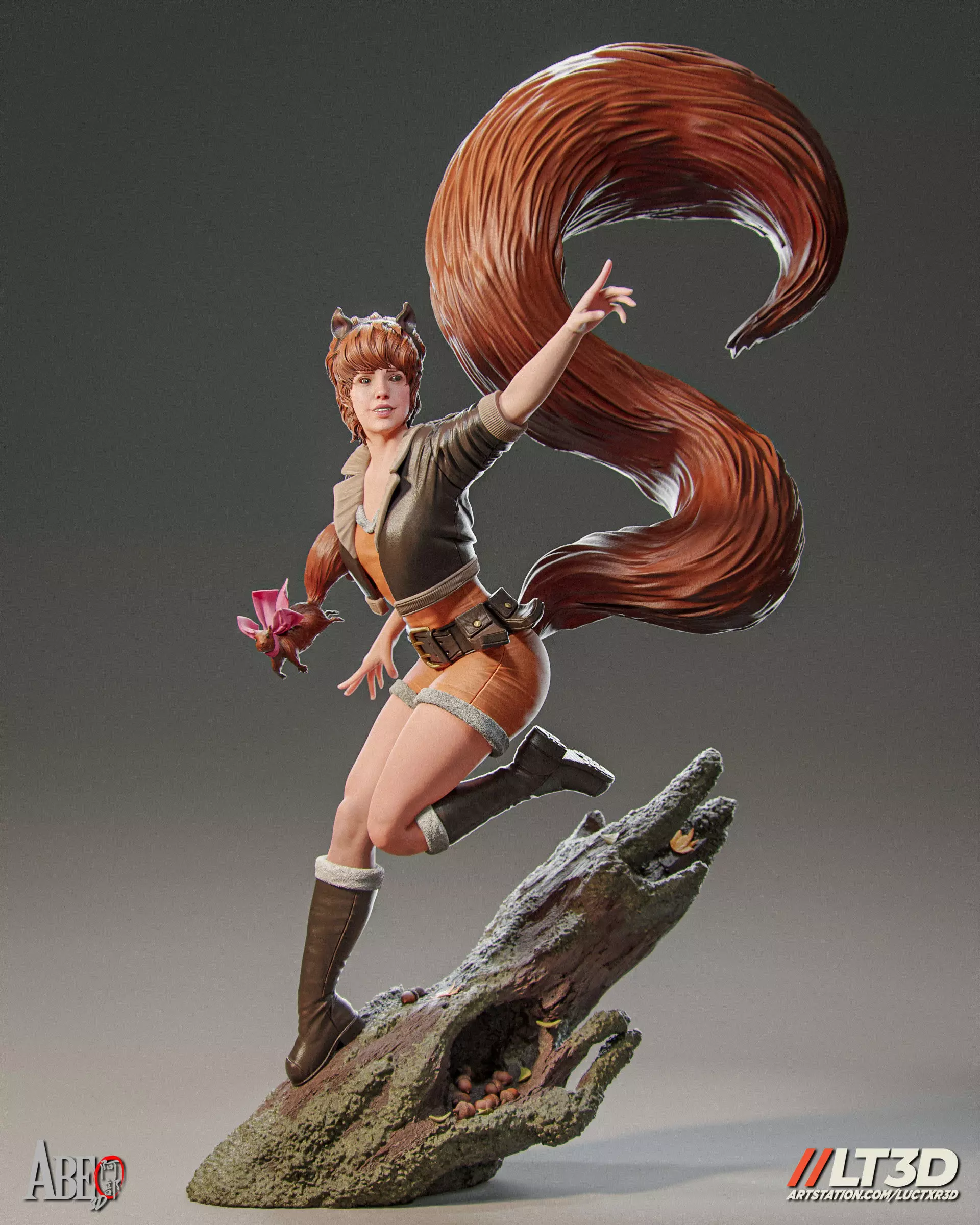 Squirrel Girl 3D print model_0