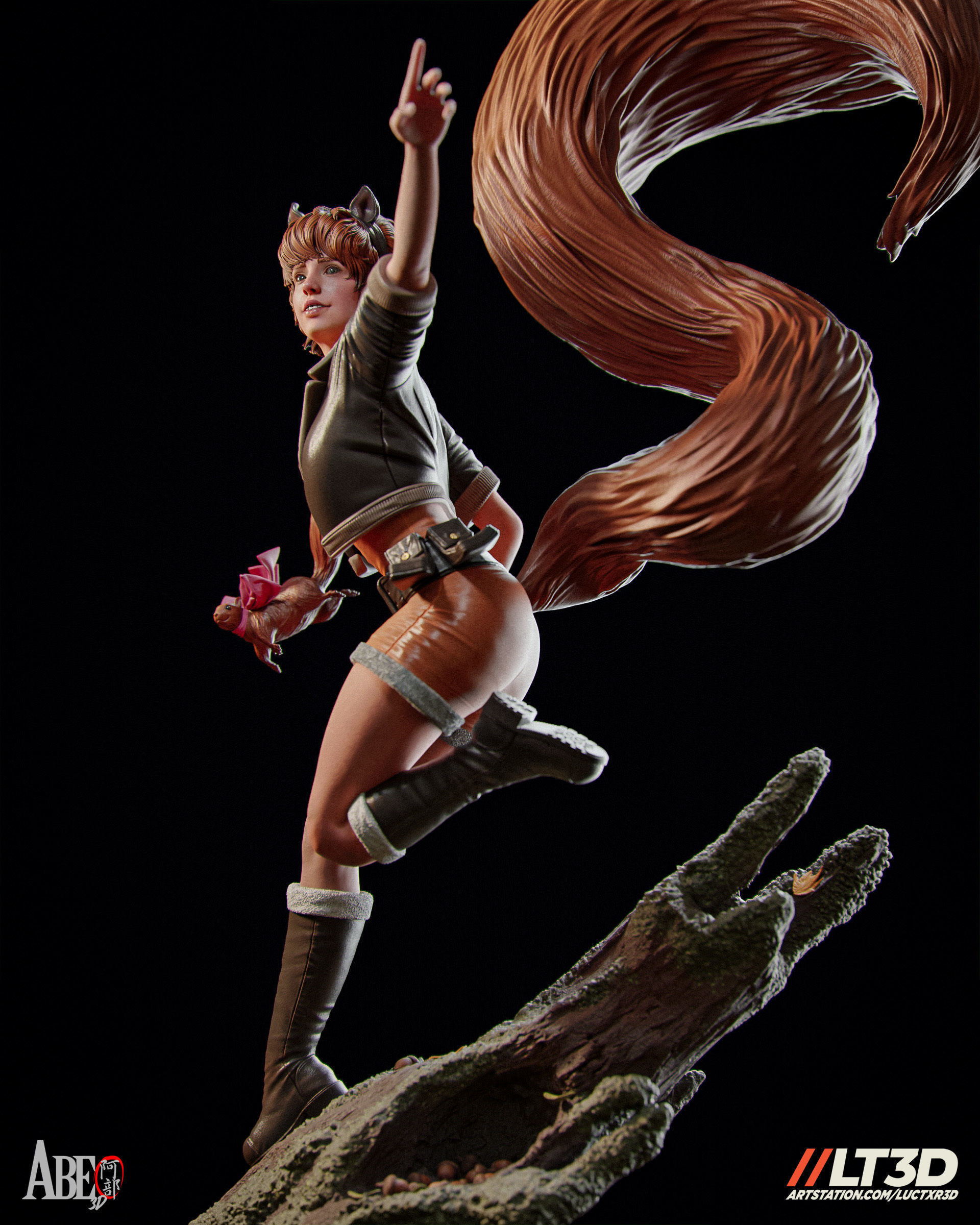 Squirrel Girl 3D print model_11
