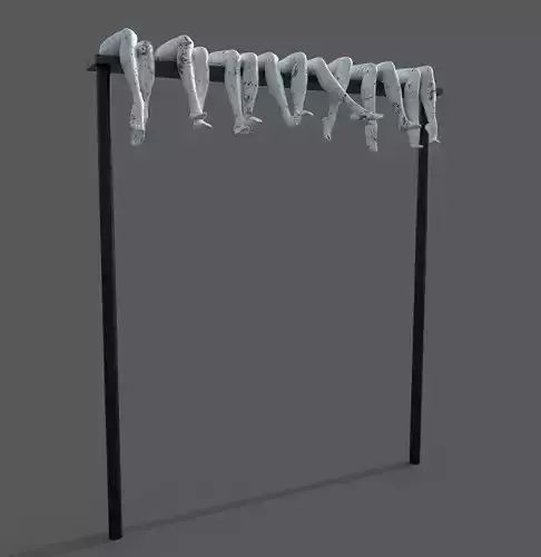 Sculpture by the sea art installation outdoor entrance 3D model