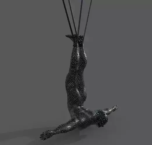 Modern Chandelier Decor man Net Design 3D model 3D model