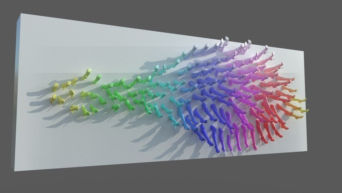 Human Hand wall decor 3d model 3D model_1