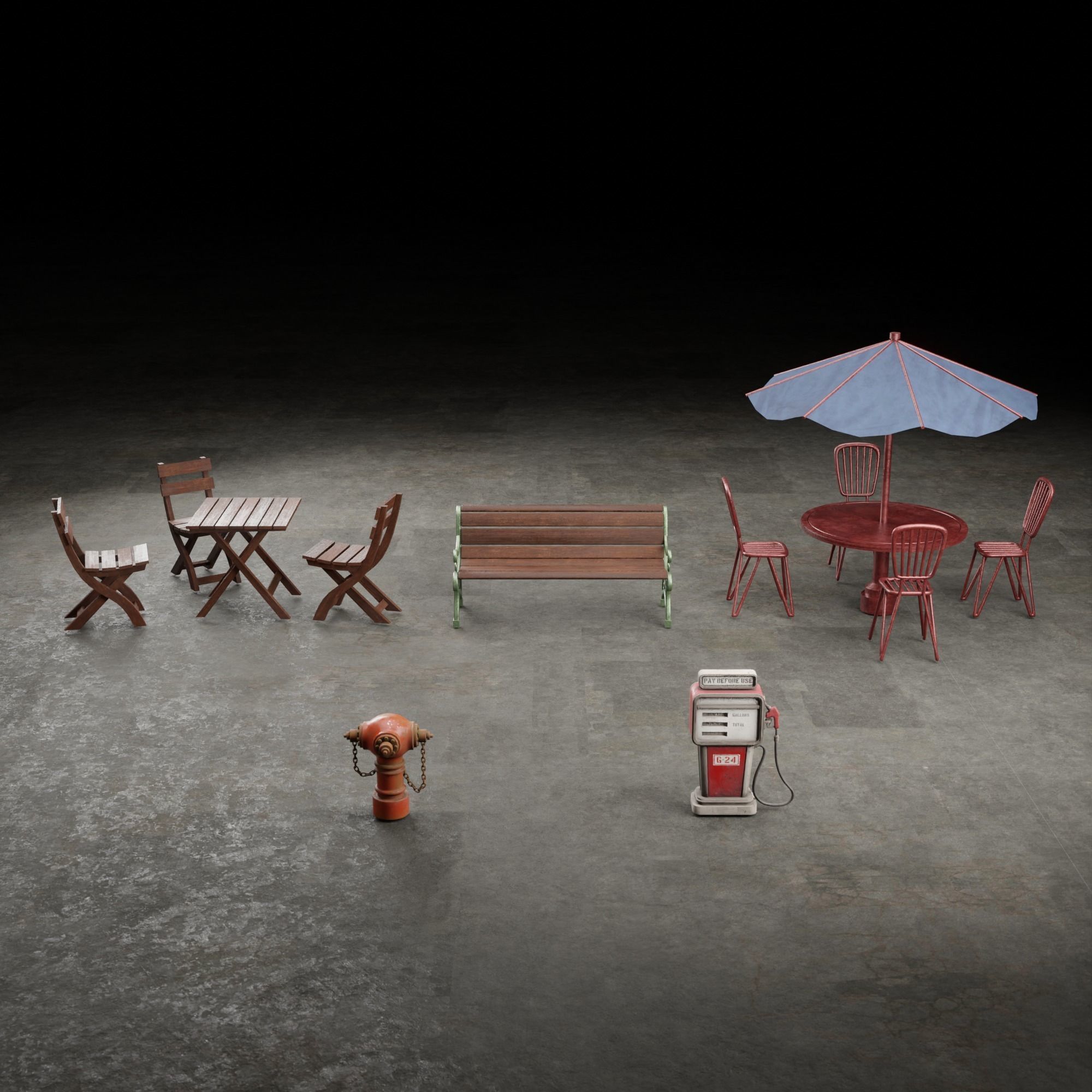 MODULAR BUILDING WITH INTERIOR KITBASH PACK WITH DEMO FILE 3D Model Collection_29