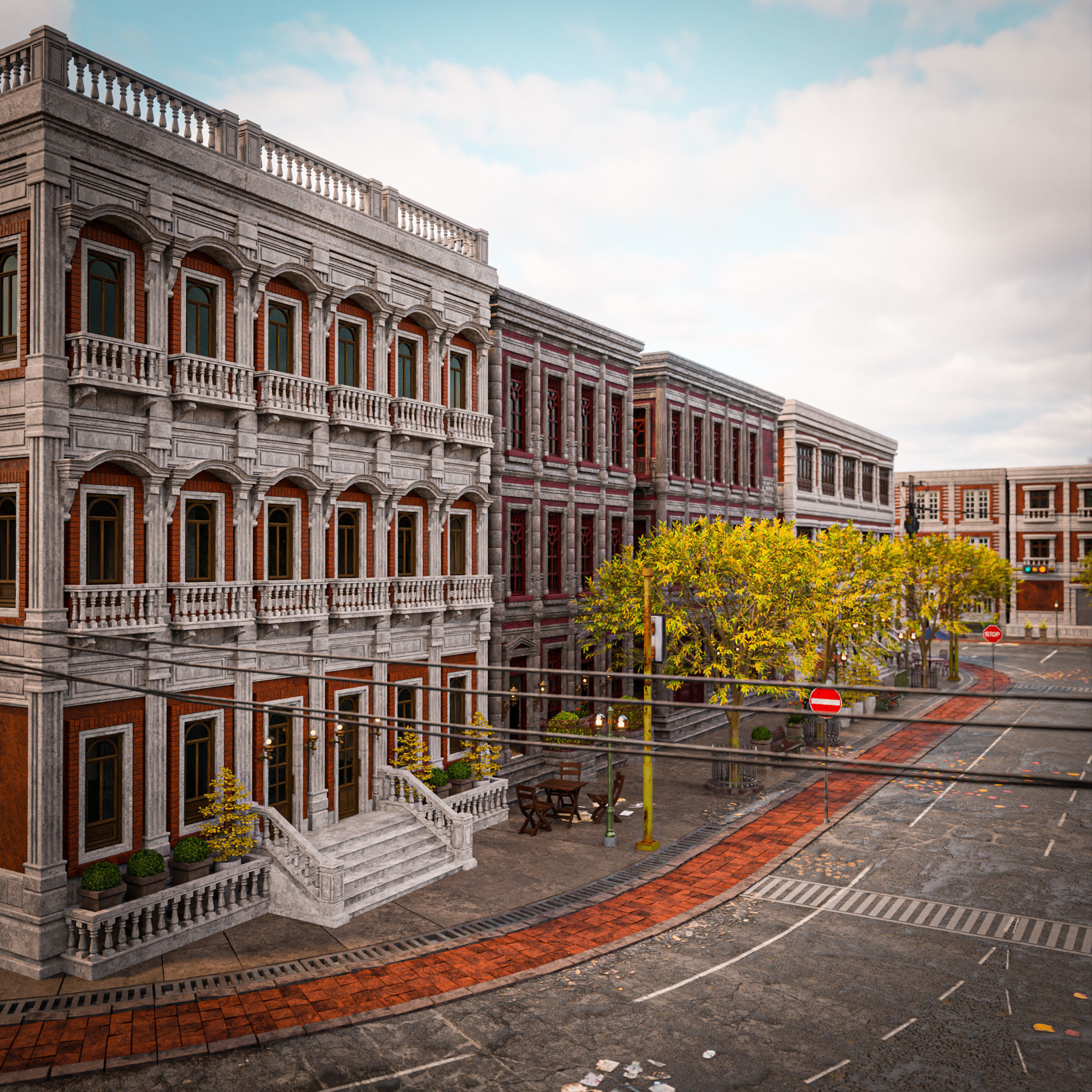 MODULAR BUILDING WITH INTERIOR KITBASH PACK WITH DEMO FILE 3D Model Collection_17