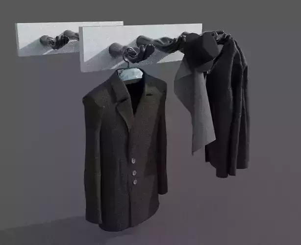 Cloth Hanger hand concept 3d model