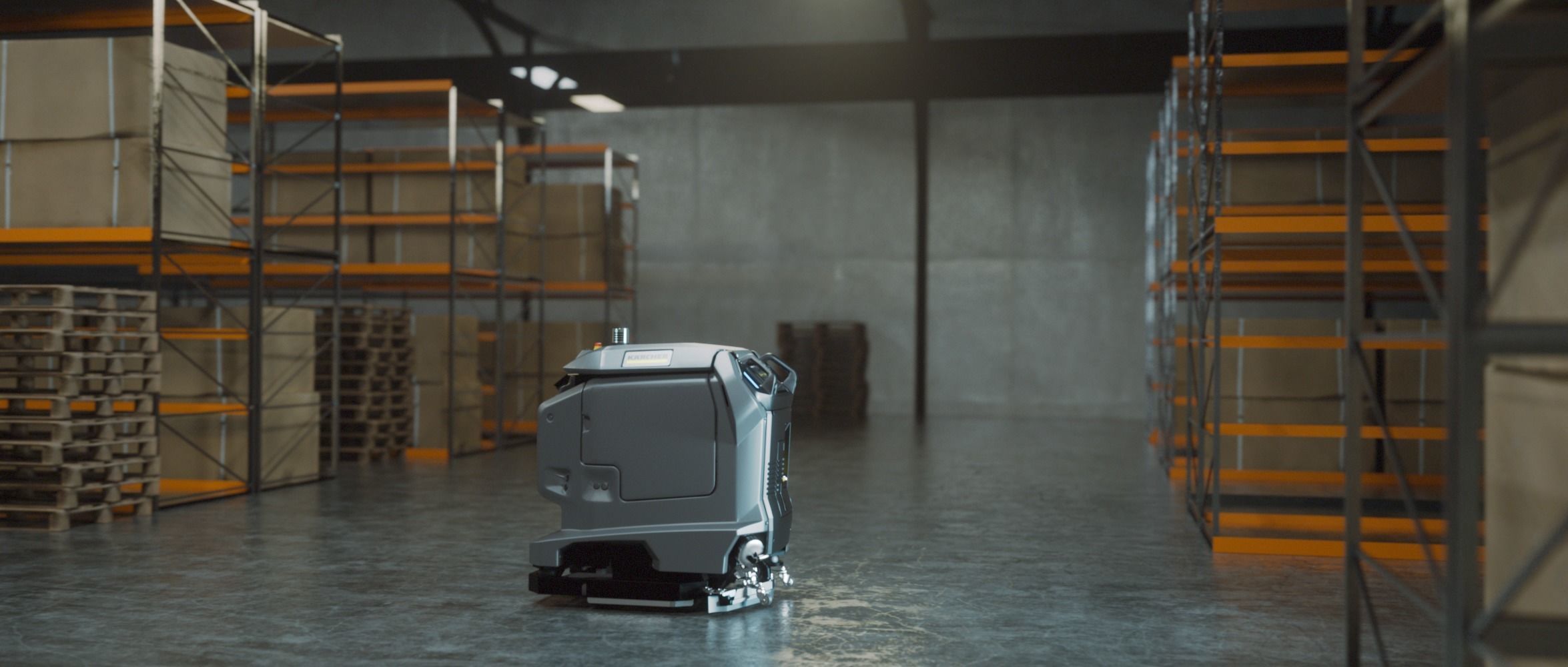 Warehouse Industrial Interior and Exterior Low-poly 3D model_3