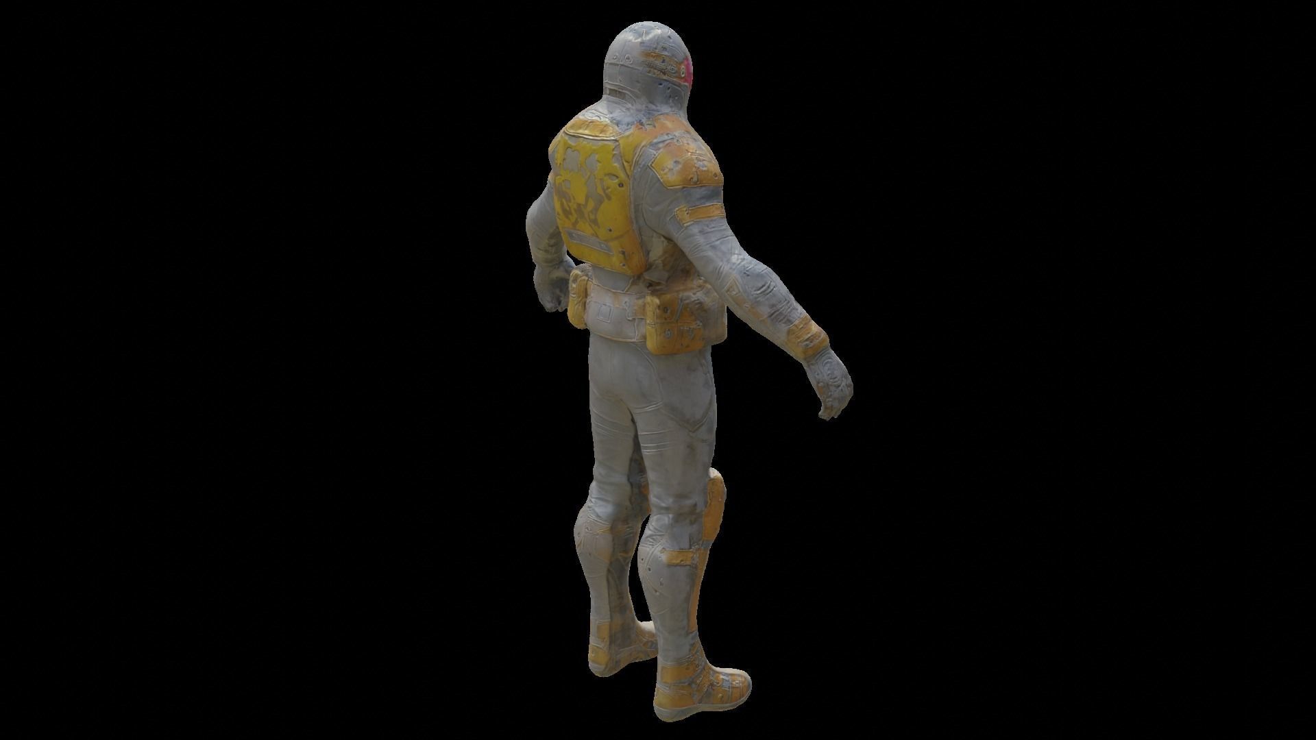 Sci fi Character Robot Low-poly 3D model_2