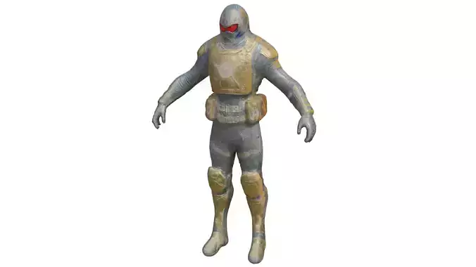 Sci fi Character Robot Low-poly 3D model