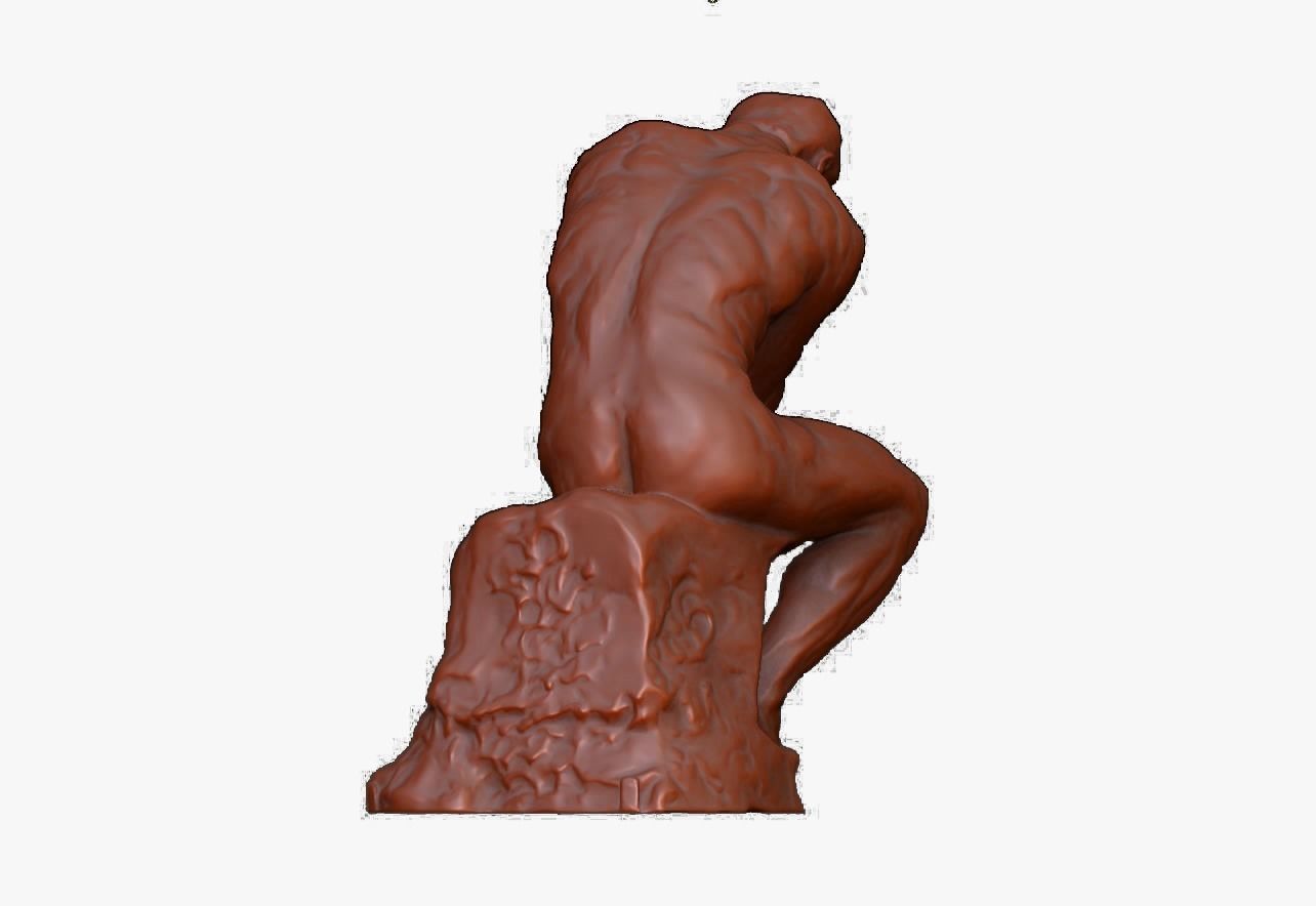The Thinker By Rodin STL 3D Model 3D print model_16