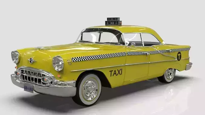 Oldsmobile Super 88 Taxi 1955 Low-poly 3D model