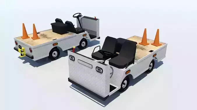 Ground service flat cart airport