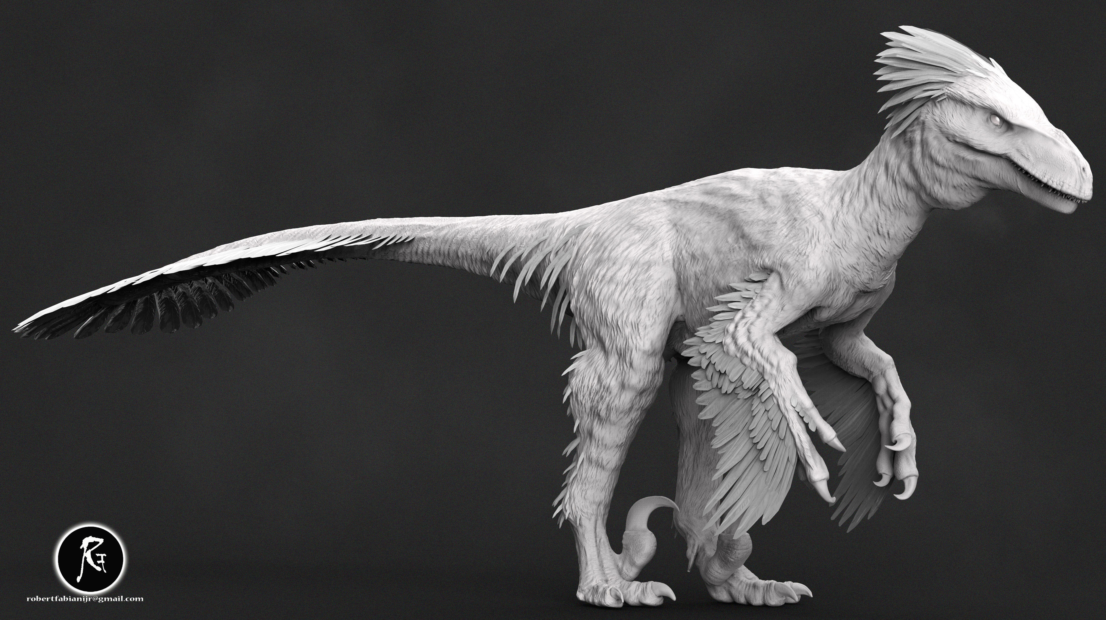 Dakotaraptor 3D print model_1