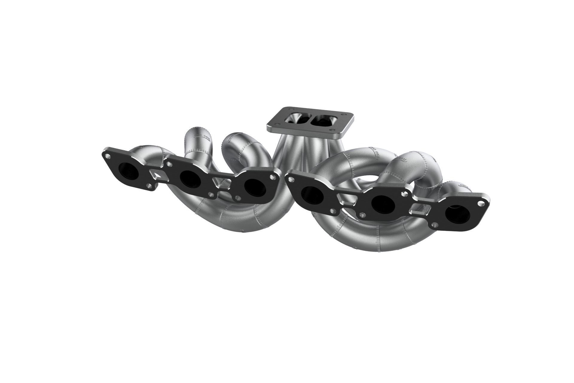 RB26 Equal Length T4 Single Turbo Manifold Mockup 3D print model_9