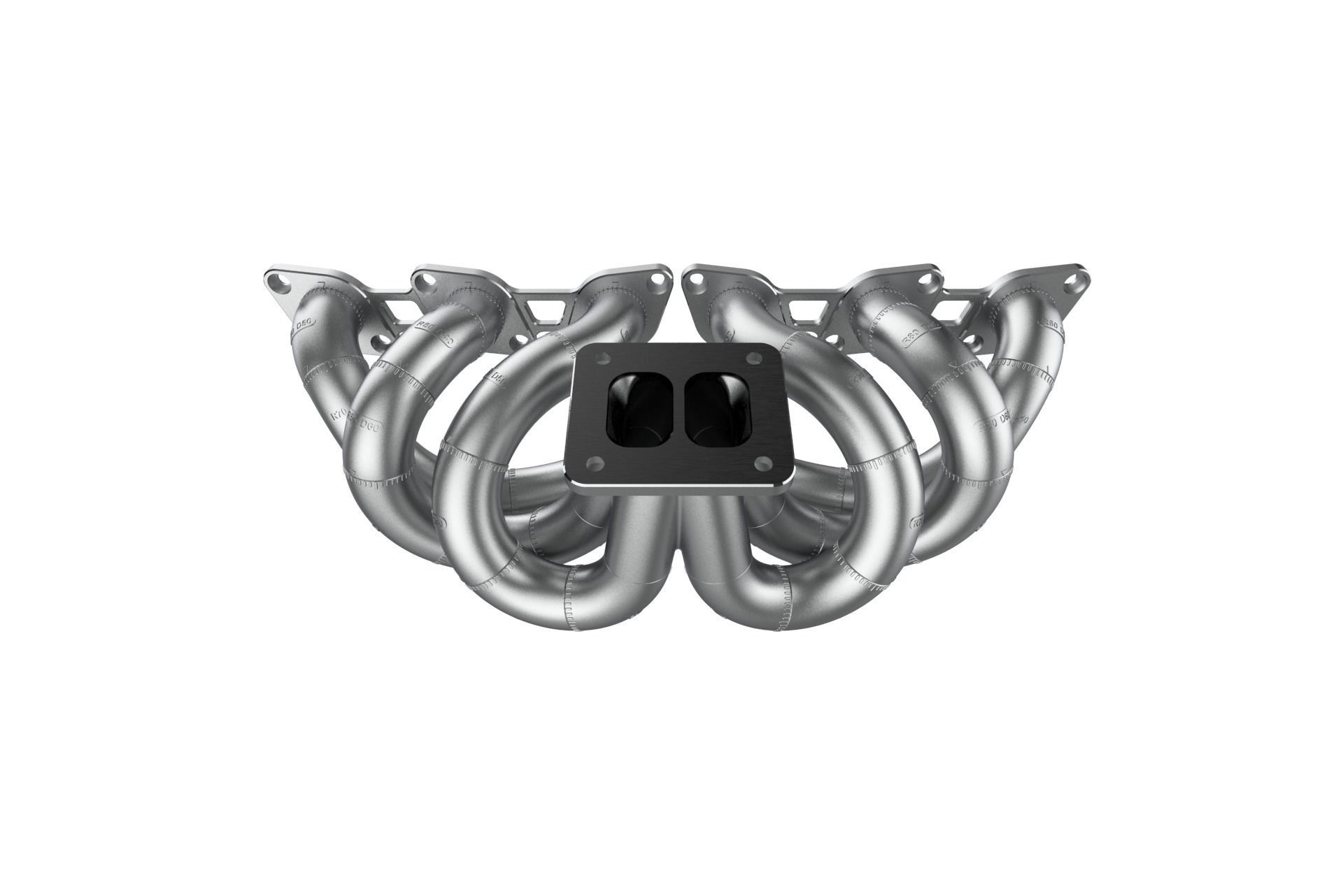 RB26 Equal Length T4 Single Turbo Manifold Mockup 3D print model_19