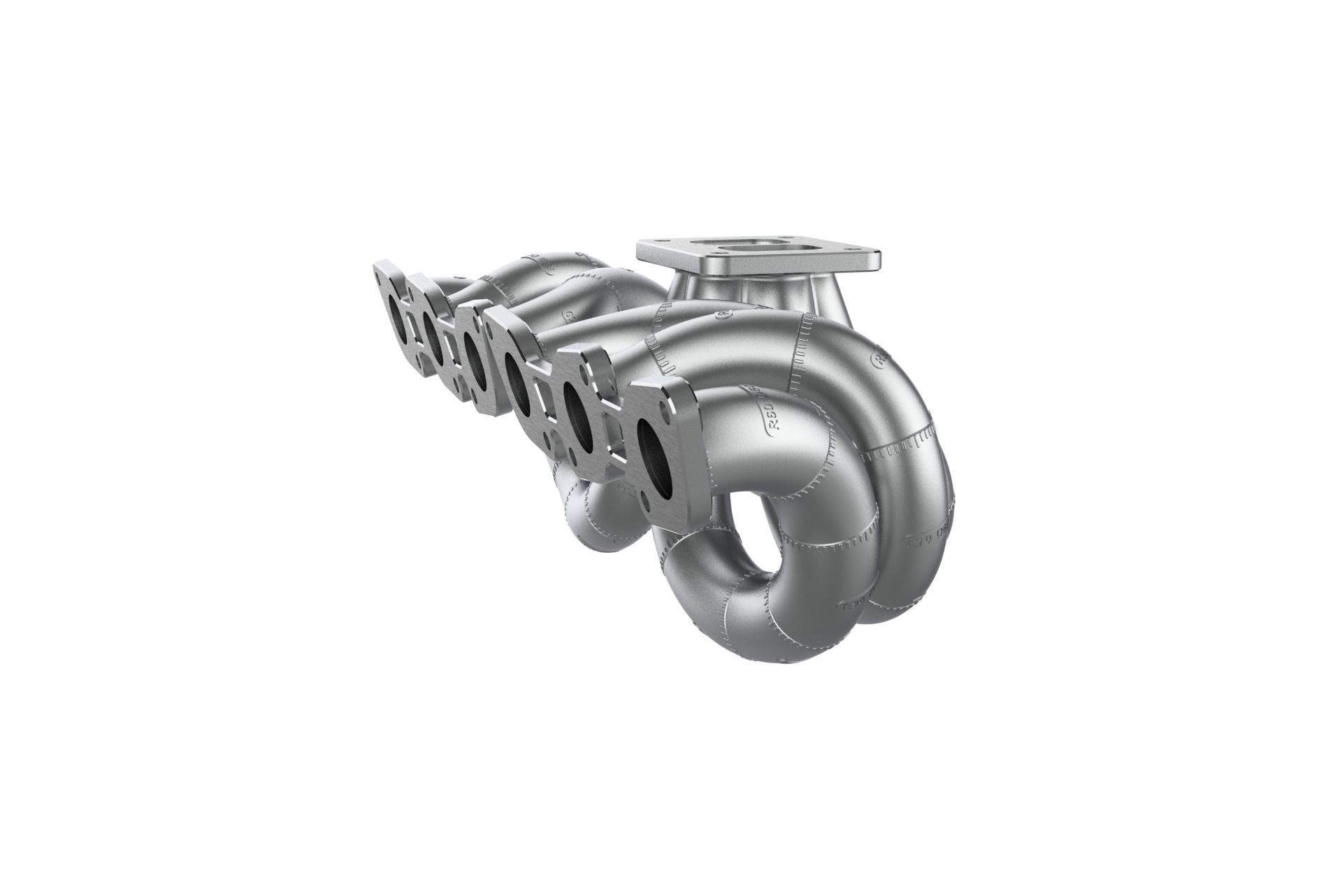 RB26 Equal Length T4 Single Turbo Manifold Mockup 3D print model_6