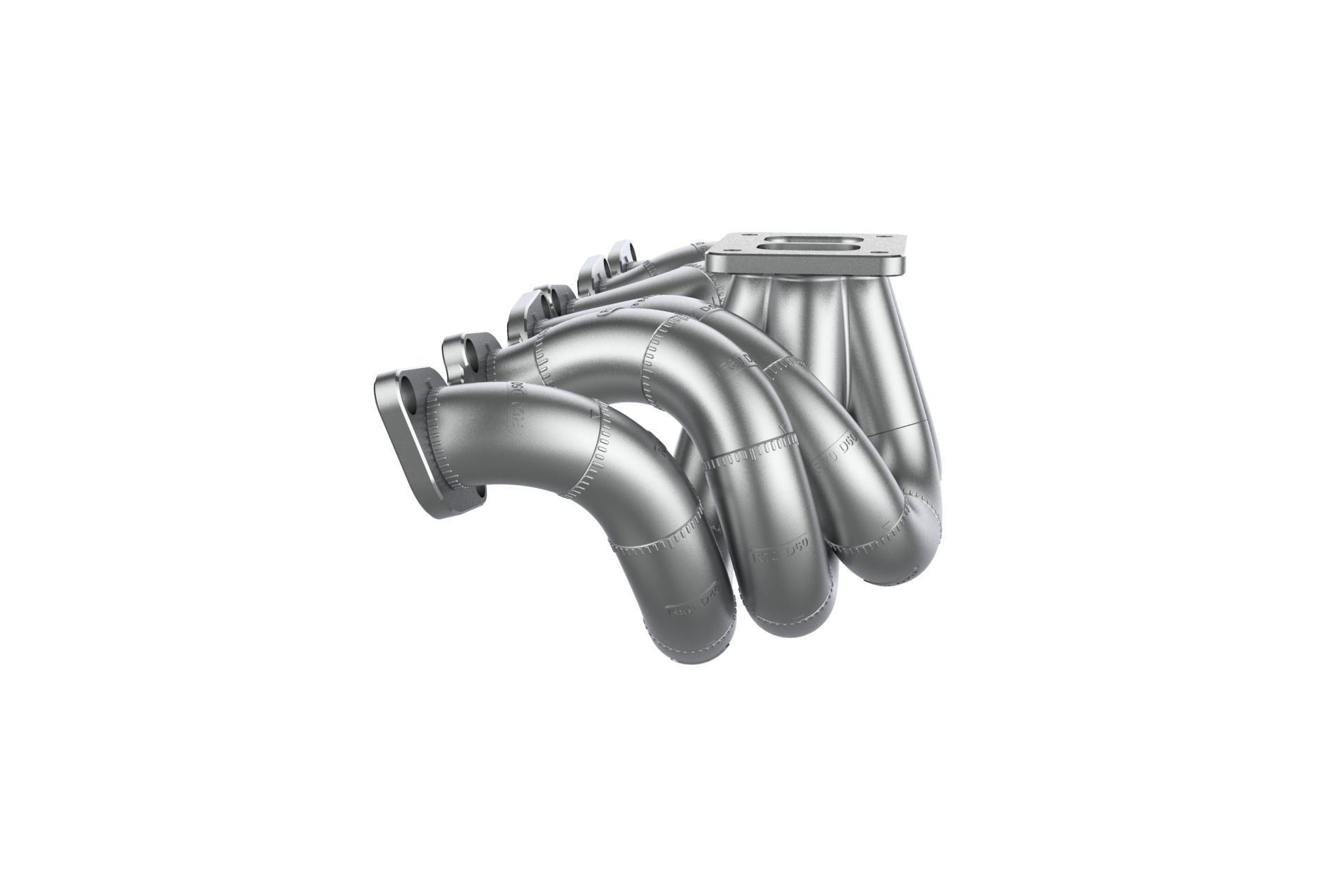 RB26 Equal Length T4 Single Turbo Manifold Mockup 3D print model_5