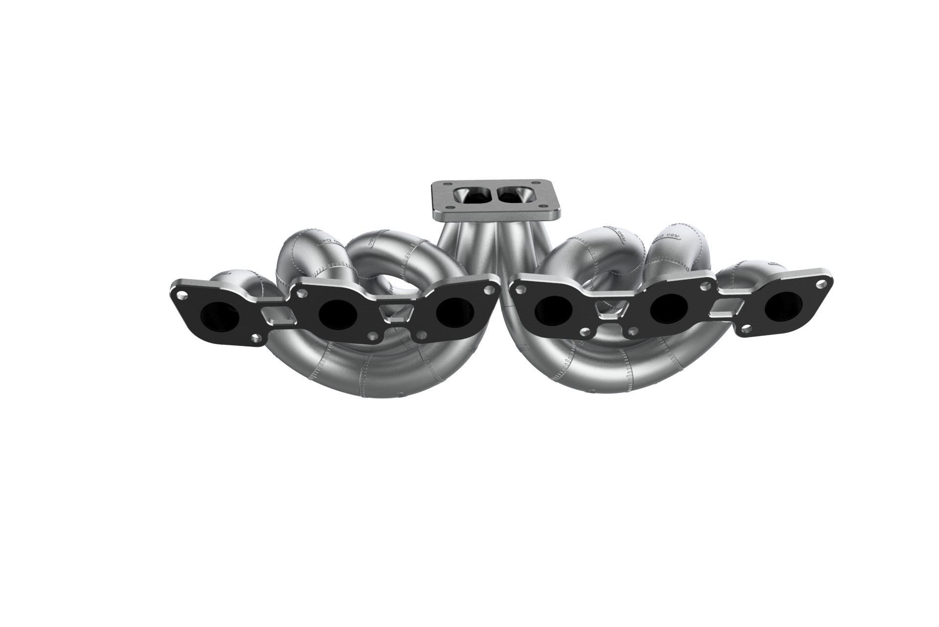 RB26 Equal Length T4 Single Turbo Manifold Mockup 3D print model_10