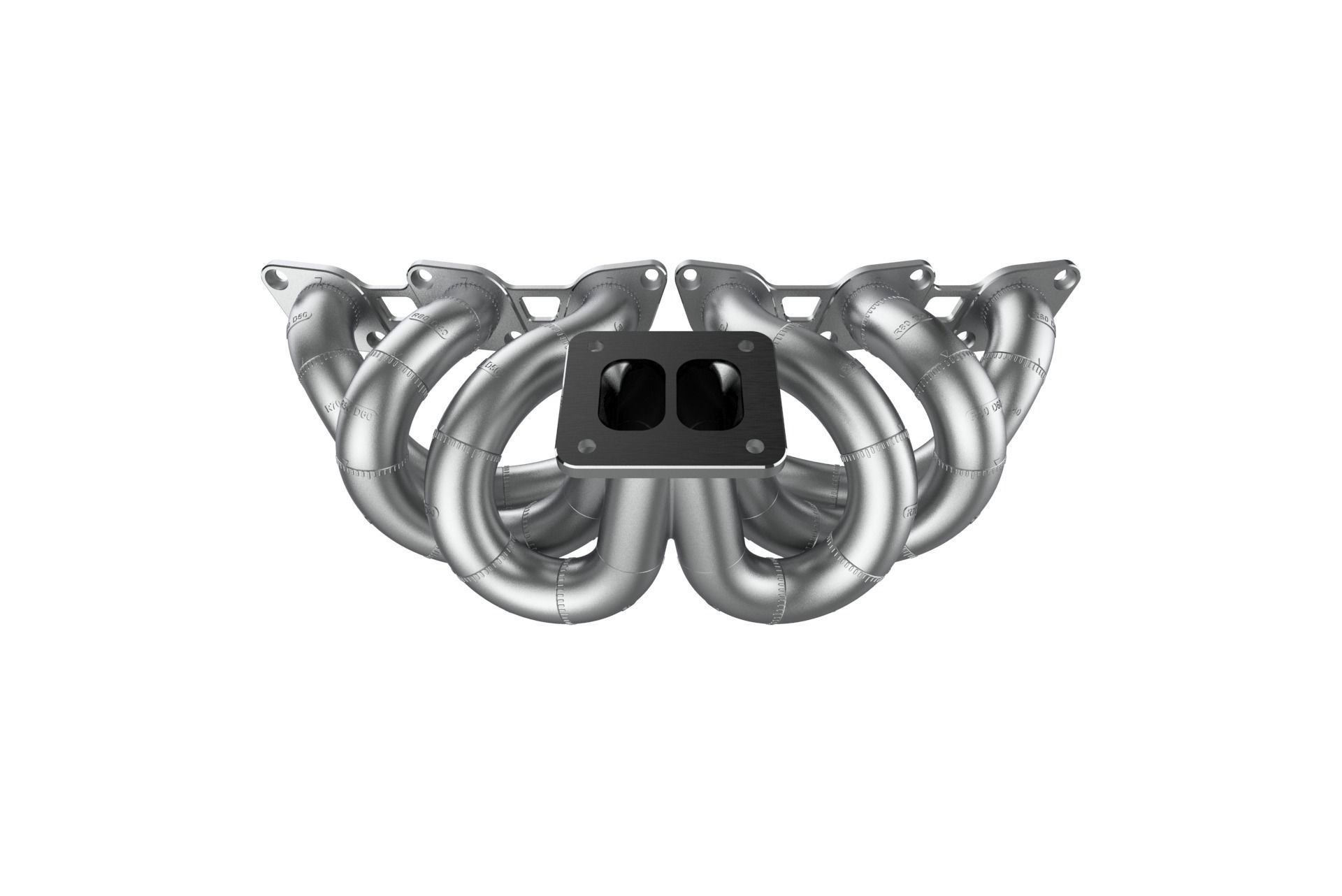 RB26 Equal Length T4 Single Turbo Manifold Mockup 3D print model_17