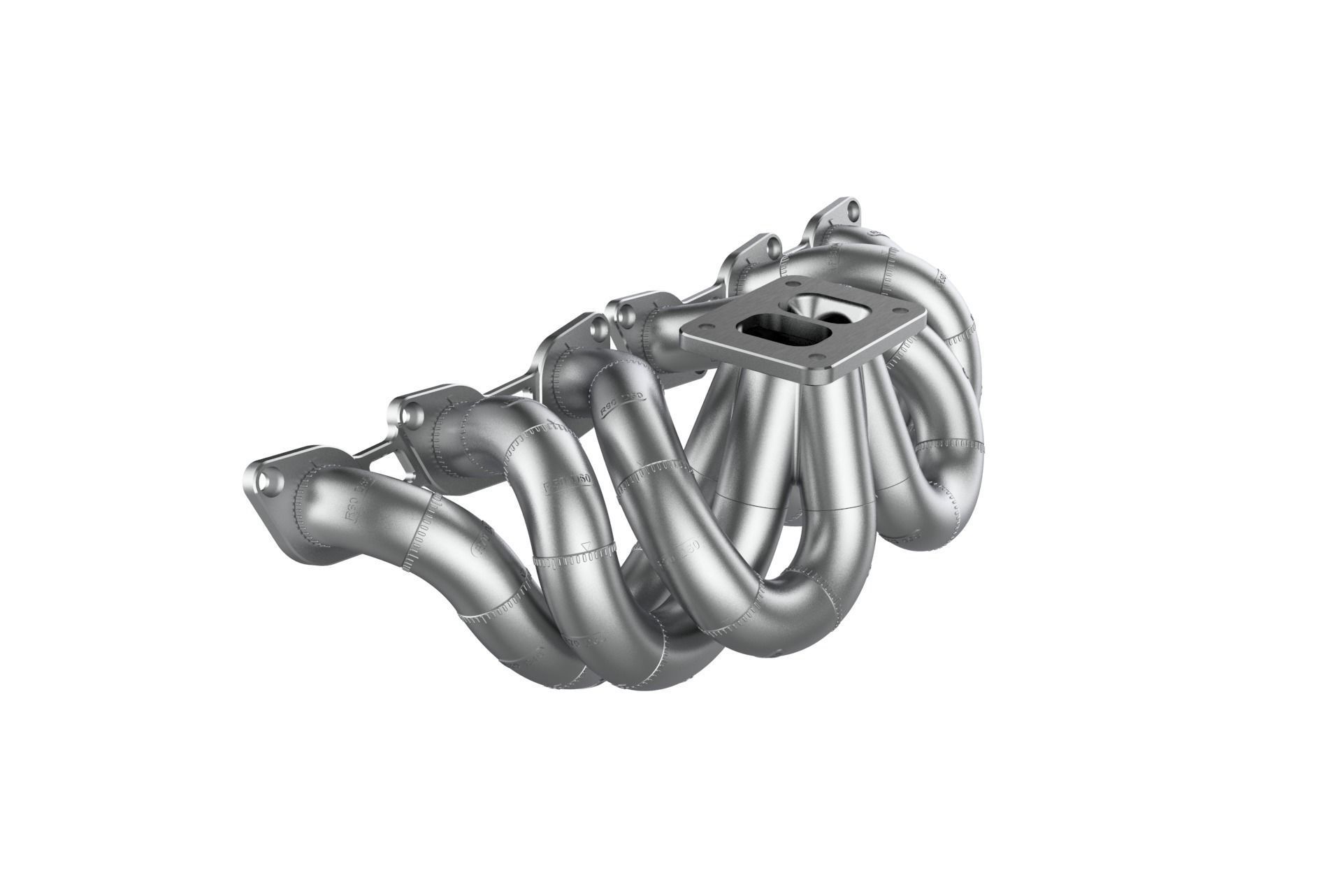 RB26 Equal Length T4 Single Turbo Manifold Mockup 3D print model_3