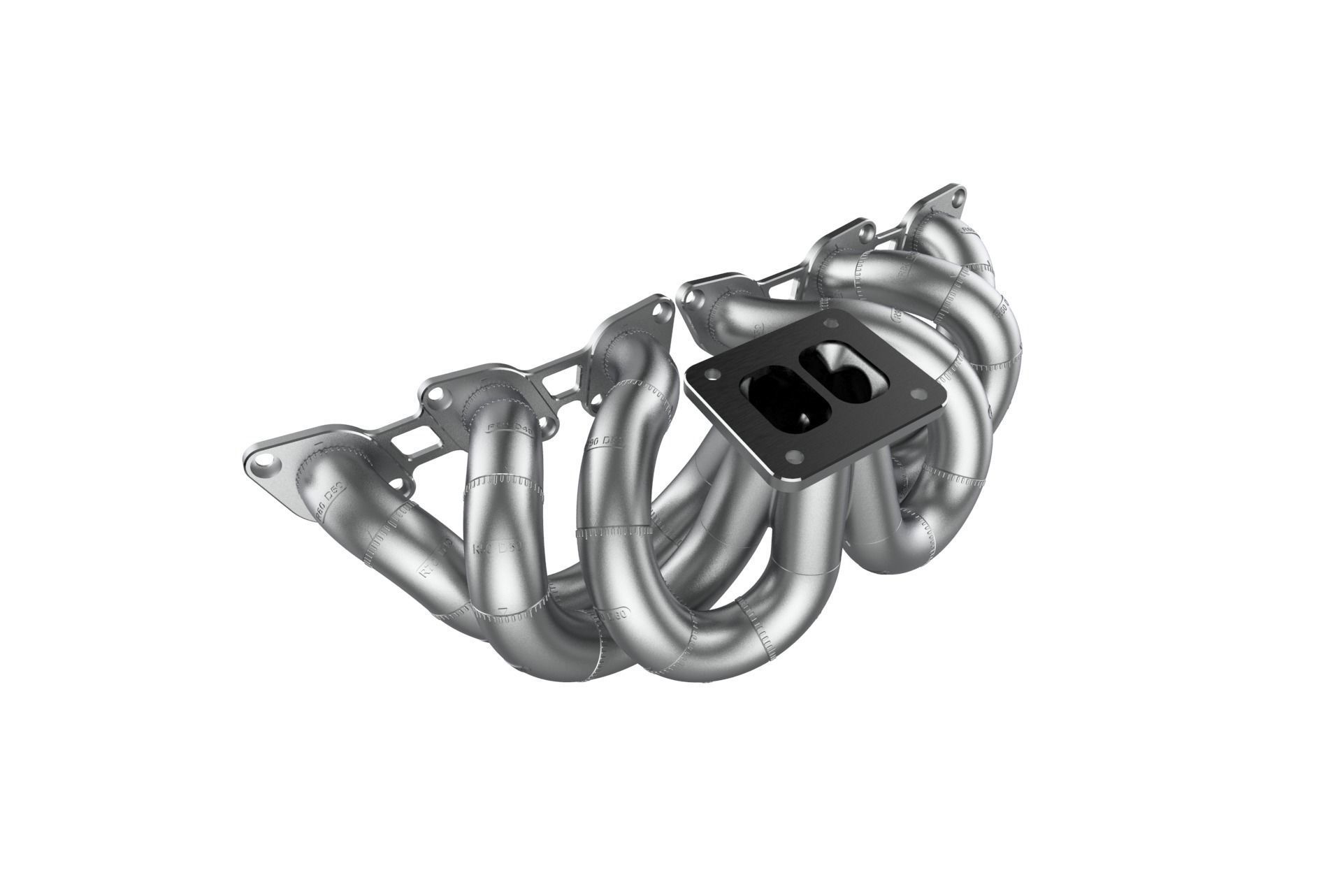 RB26 Equal Length T4 Single Turbo Manifold Mockup 3D print model_18