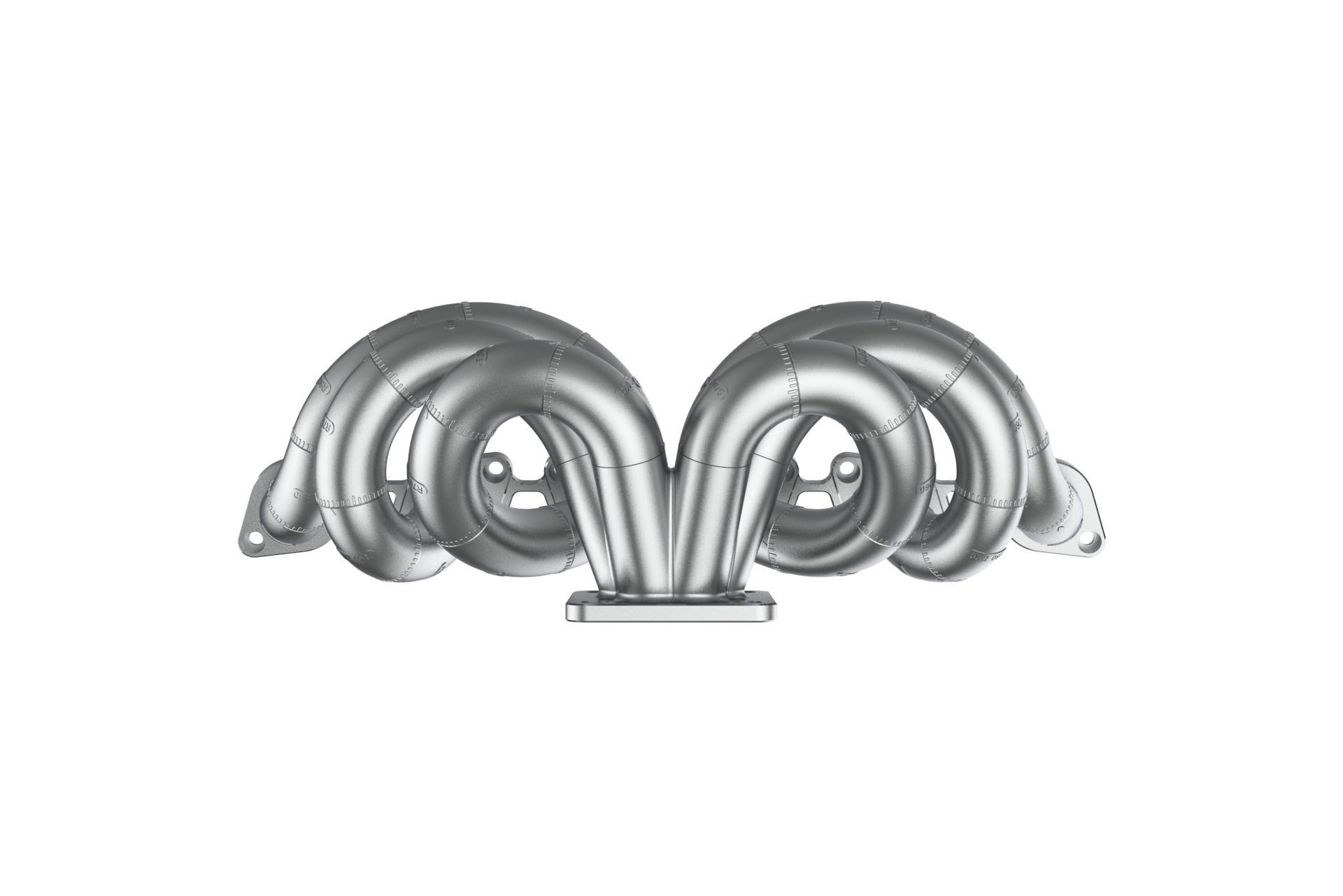 RB26 Equal Length T4 Single Turbo Manifold Mockup 3D print model_14