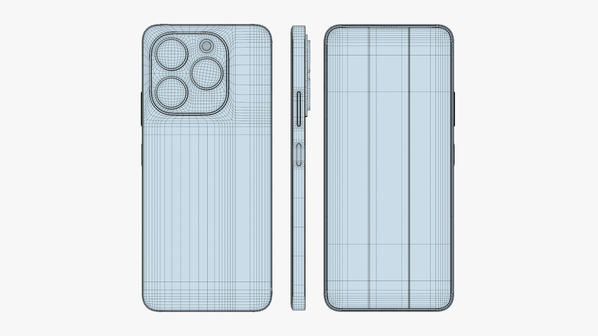 Infinix Note 40X Green Low-poly 3D model_13