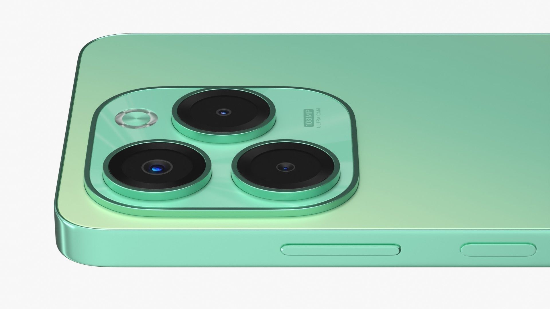 Infinix Note 40X Green Low-poly 3D model_5