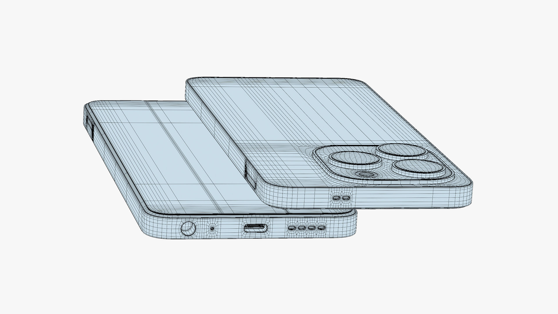 Infinix Note 40X Green Low-poly 3D model_18