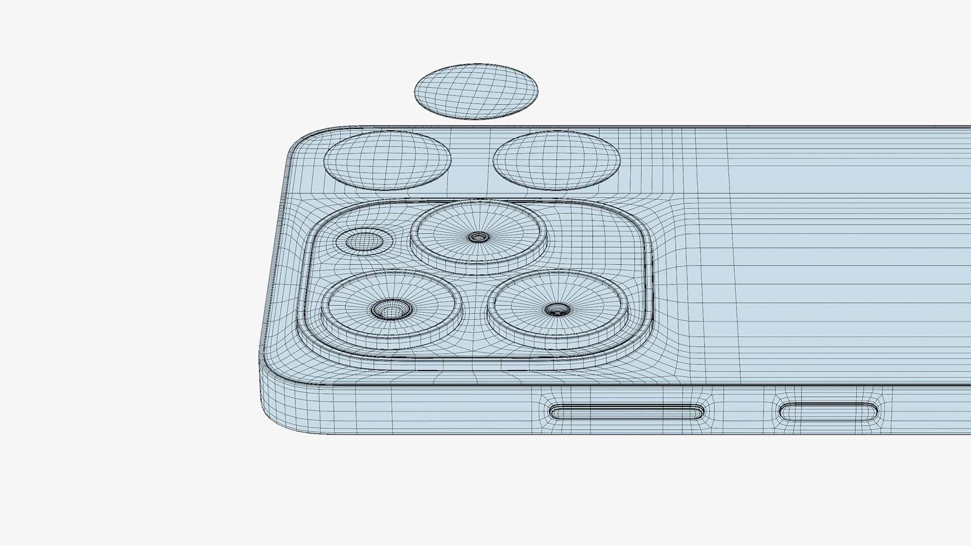 Infinix Note 40X Green Low-poly 3D model_17